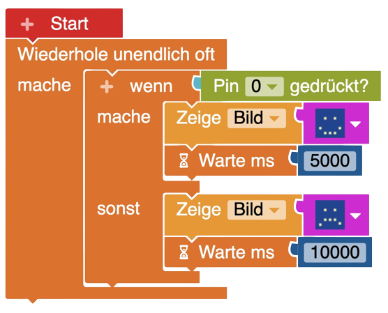 Screenshot: Fertiger Programmcode