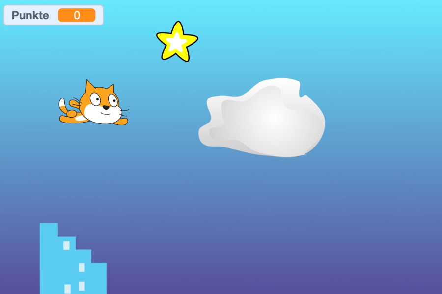 Fliegende Katze