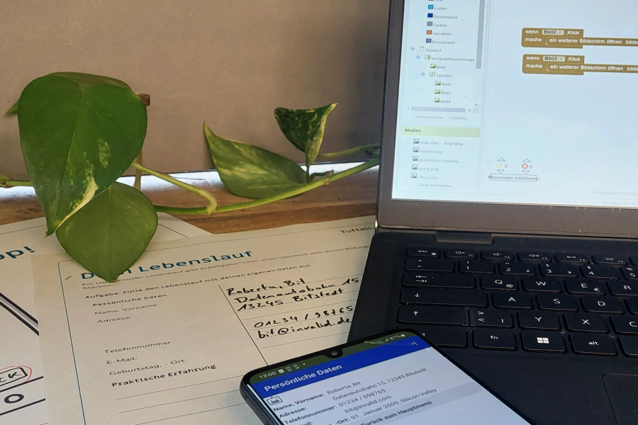 Dein Lebenslauf in einer eigenen App