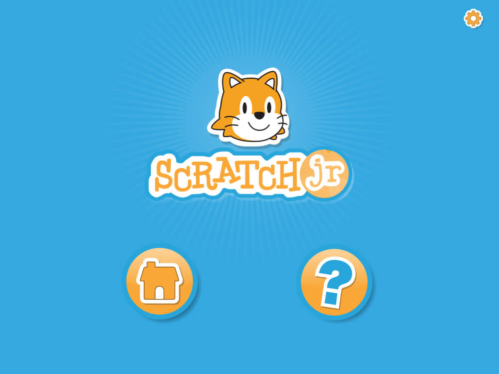 Startbildschirm der ScratchJr App