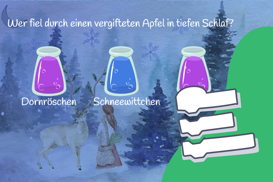 Märchen-Quiz mit Scratch programmieren